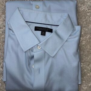 Banana Republic Extra Large Light Blue Non-Iron Slim Fit